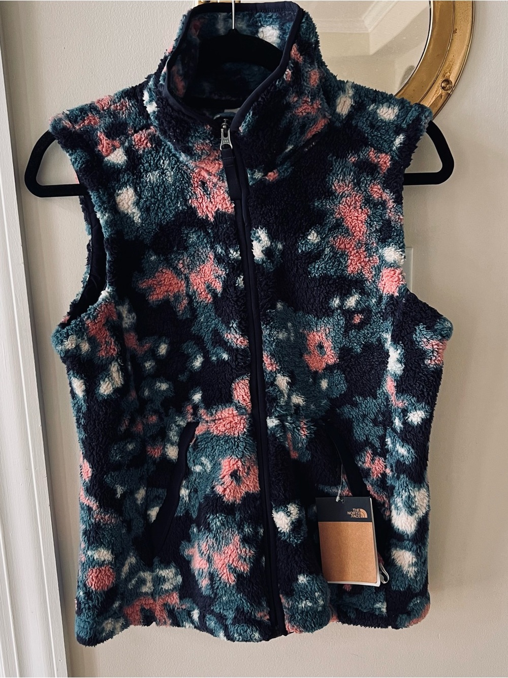 The North Face Women’s Navy Campshire 2.0 Vest with Pink & Cream Accents